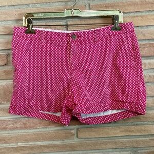 Pink Flower Print Shorts